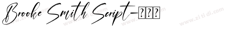 Brooke Smith Script字体转换